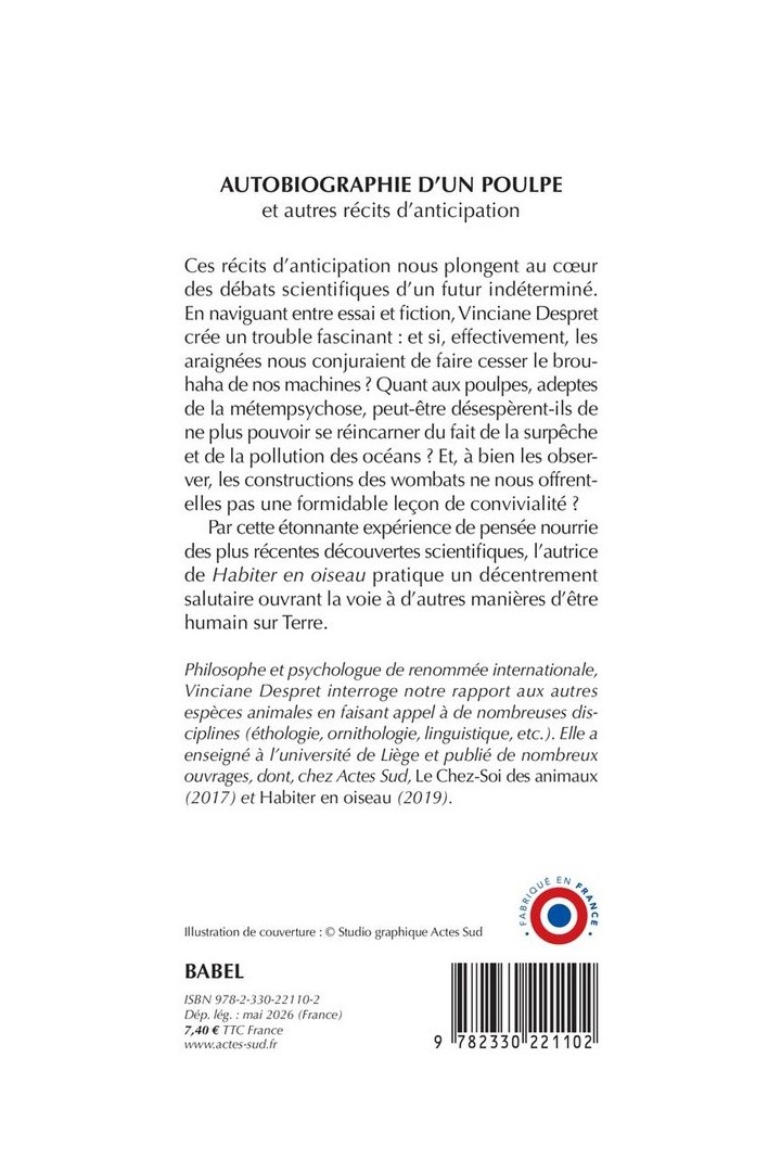 Autobiographie d'un poulpe et autres récits d'anticipation