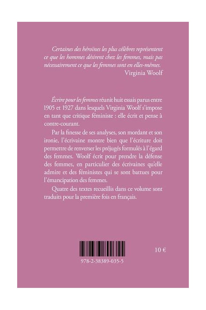 Écrire pour les femmes