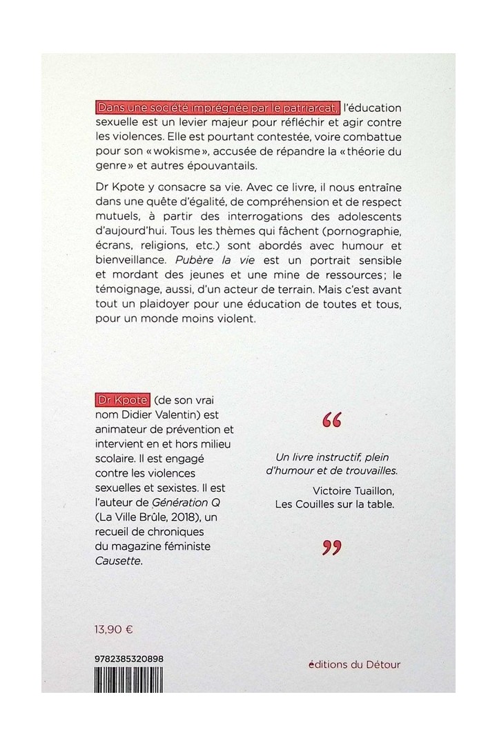 Pubère la vie : À l'école des genres