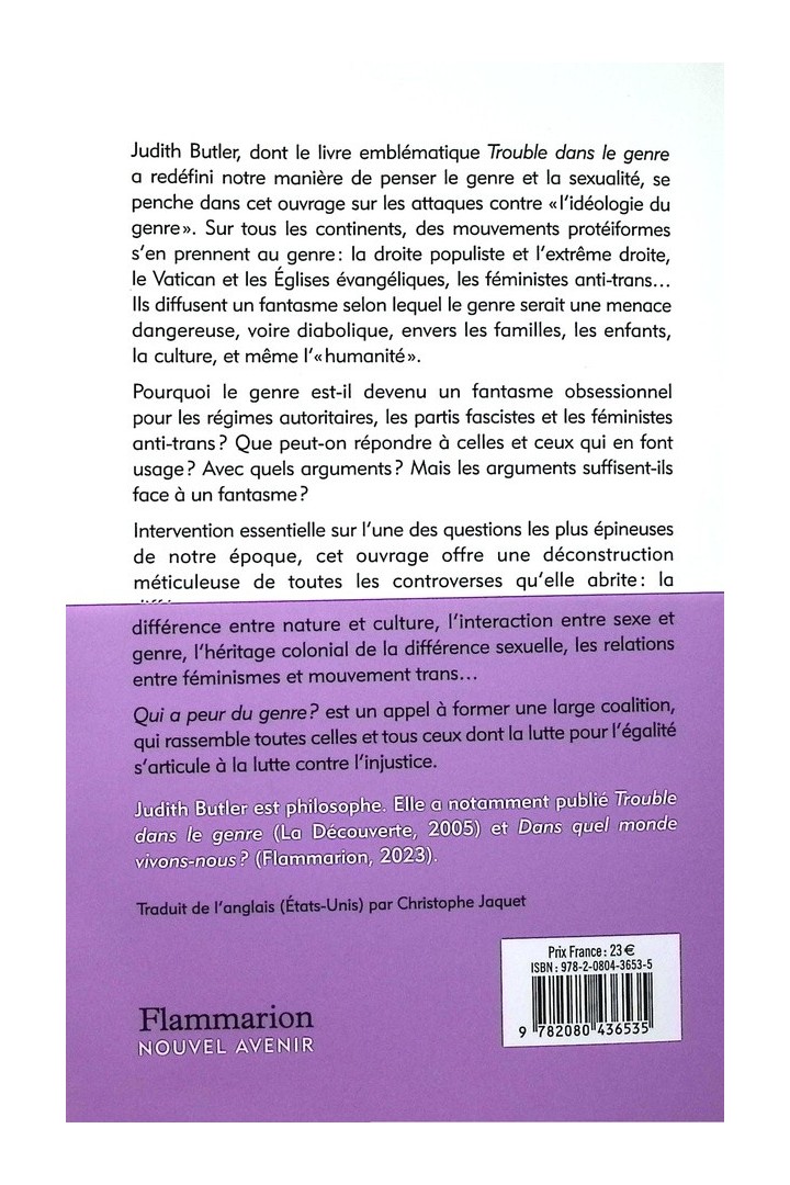 Qui a peur du genre ?