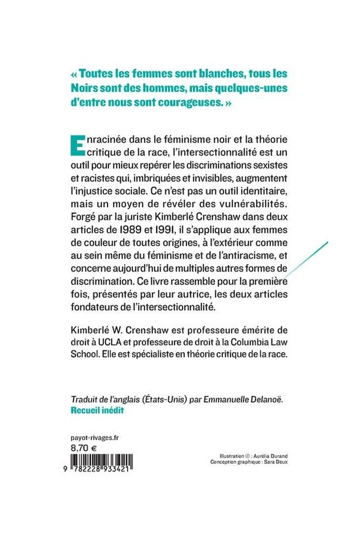 Intersectionnalité : deux essais