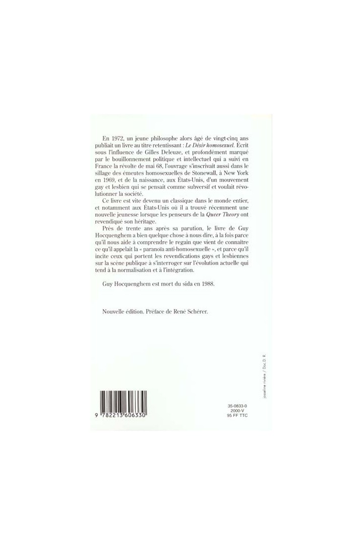 Le désir homosexuel