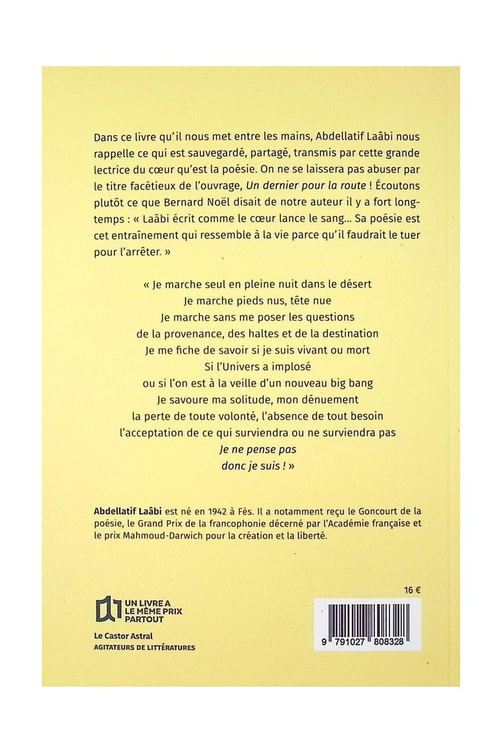 Un dernier pour la route