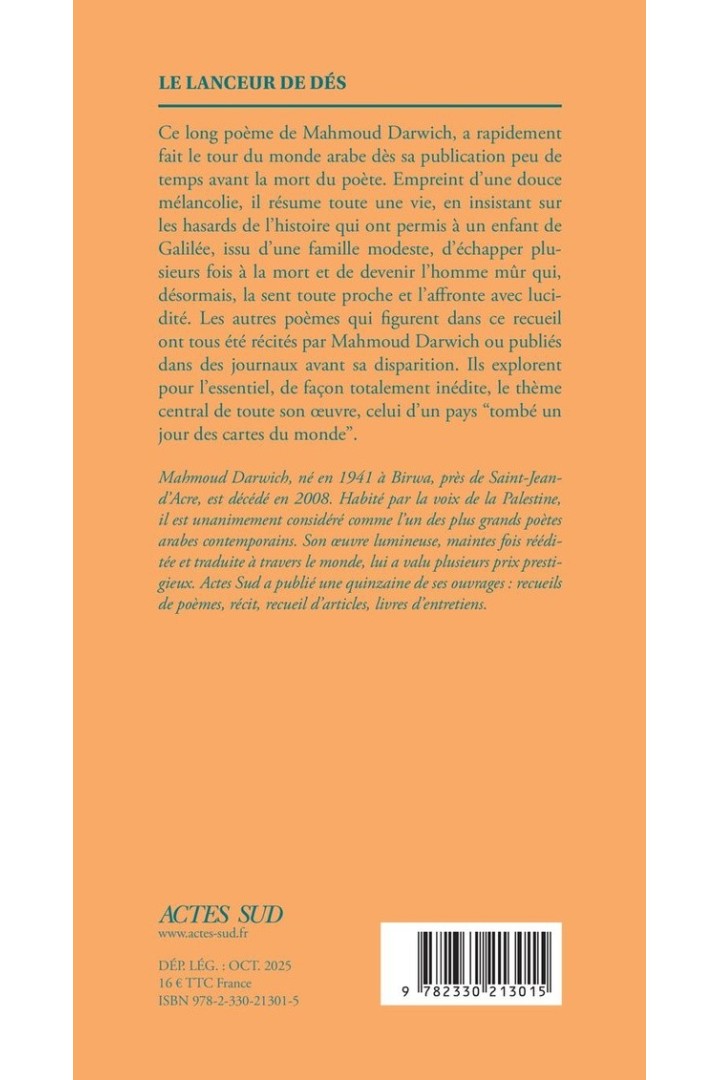 Le lanceur de dés et autres poèmes