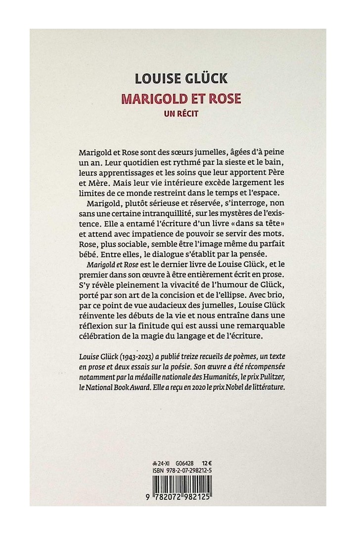 Marigold et Rose : Un récit