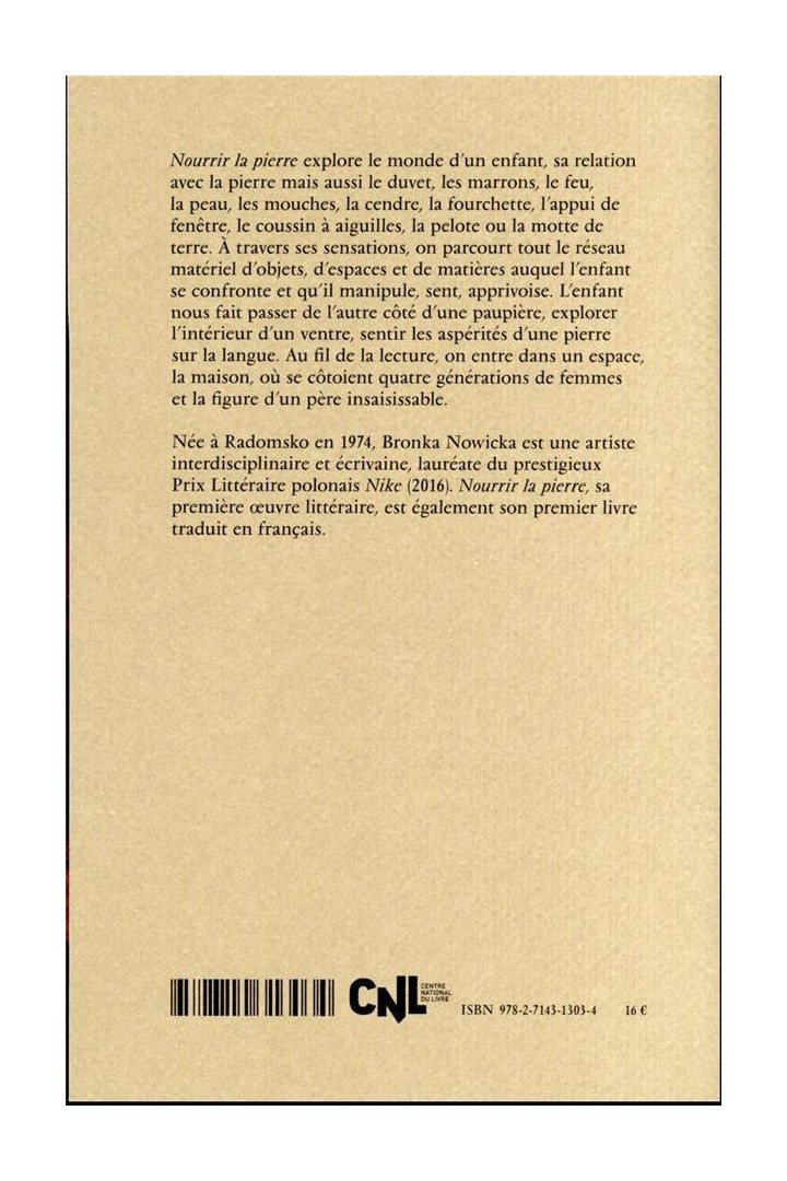 Nourrir la pierre