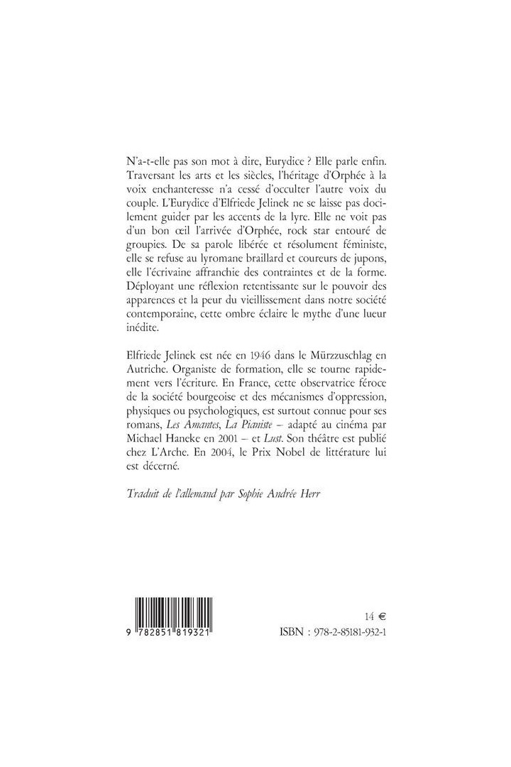 Ombre (Eurydice parle)