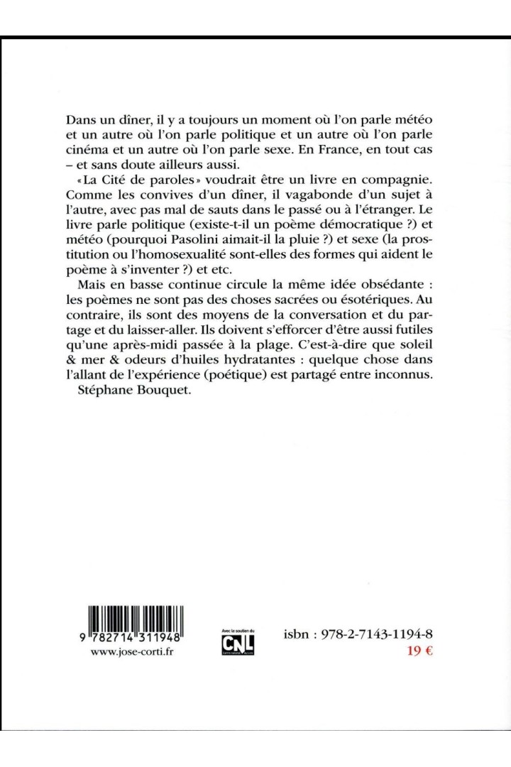 La cité de paroles