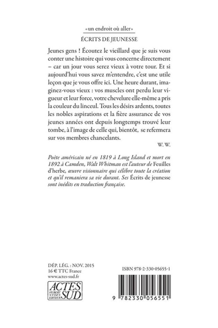 Ecrits de jeunesse