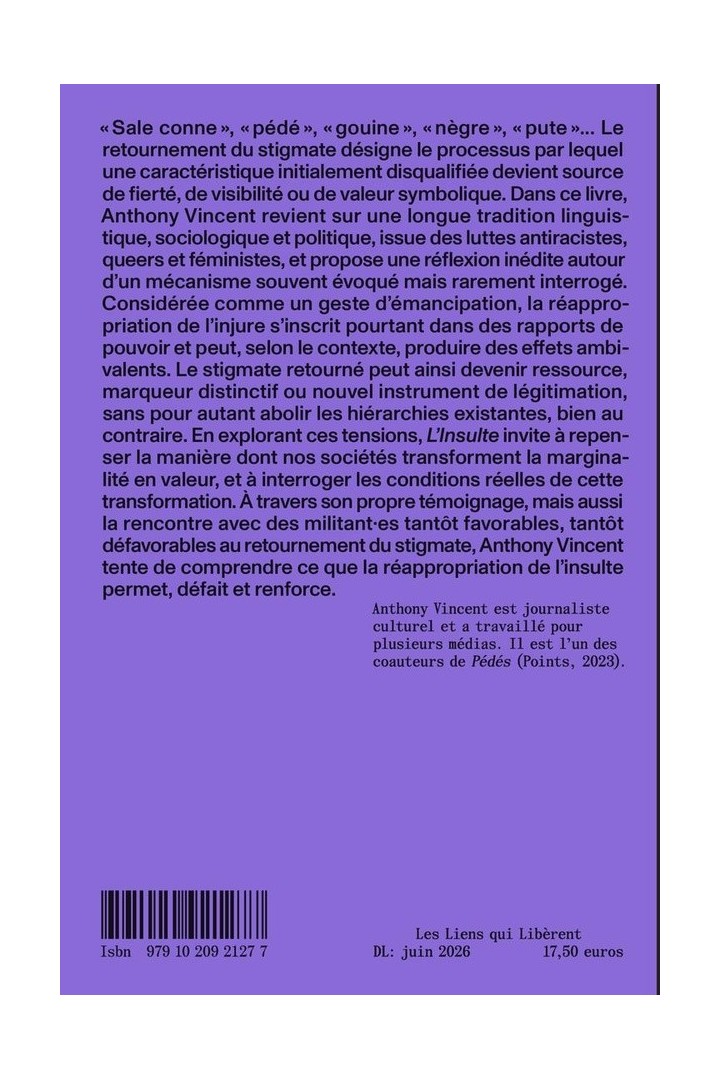 L'insulte : De l'injure à la solidarité