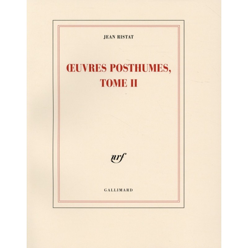 Oeuvres posthumes Tome 2