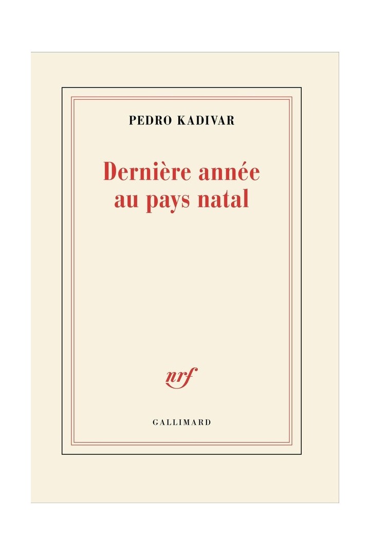 Dernière année au pays natal