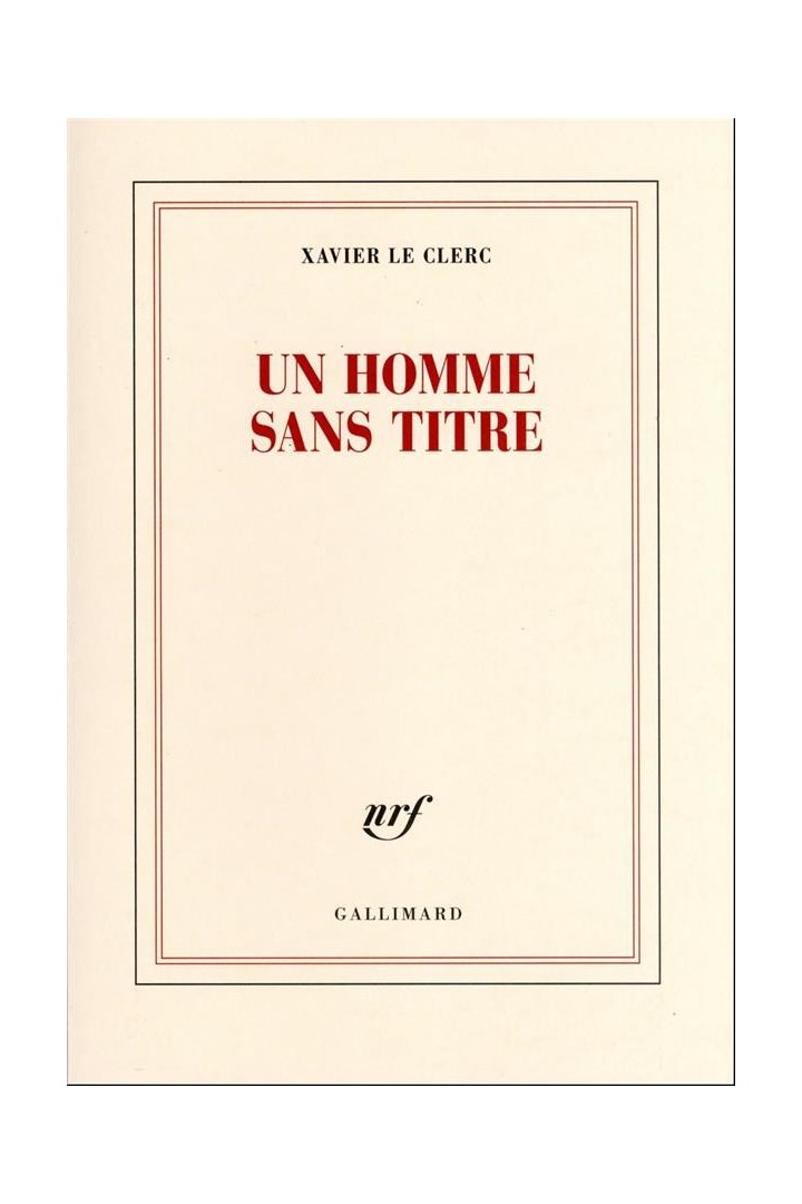 Un homme sans titre