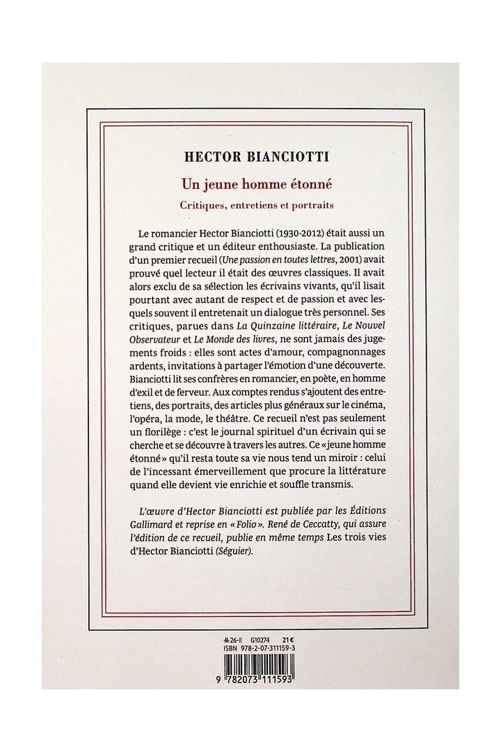 Un jeune homme étonné