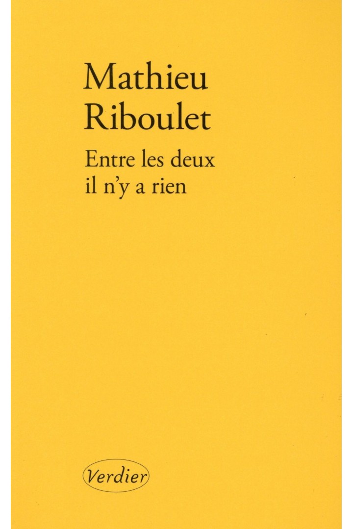 Entre les deux, il n'y a rien