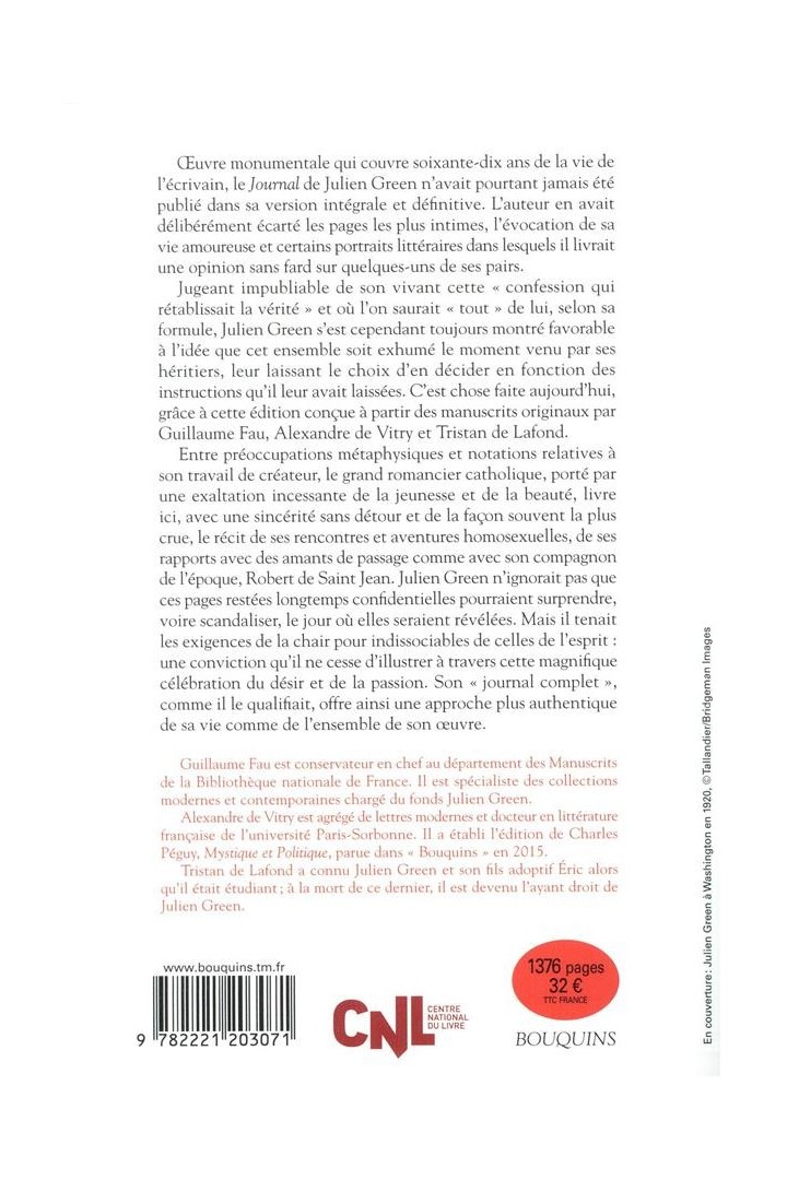 Journal intégral Tome 1 : 1919-1940