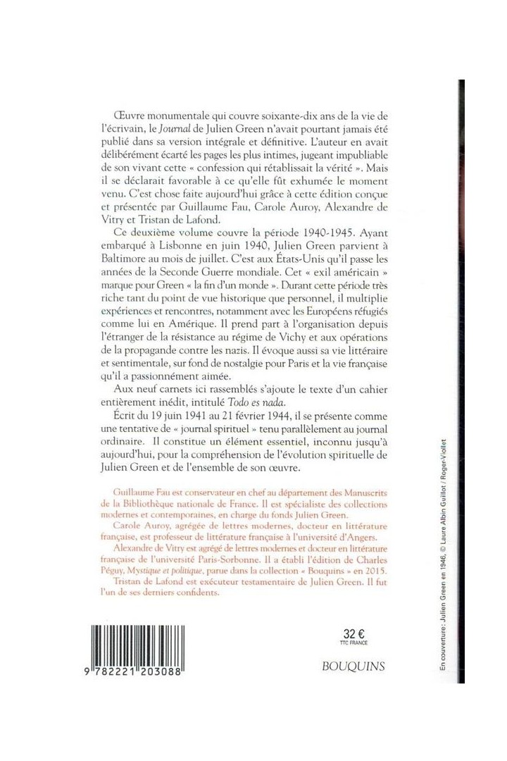Journal intégral : Toute ma vie Tome 2 : 1940-1945