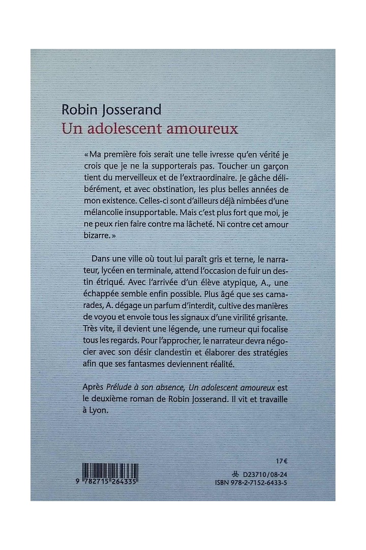Un adolescent amoureux