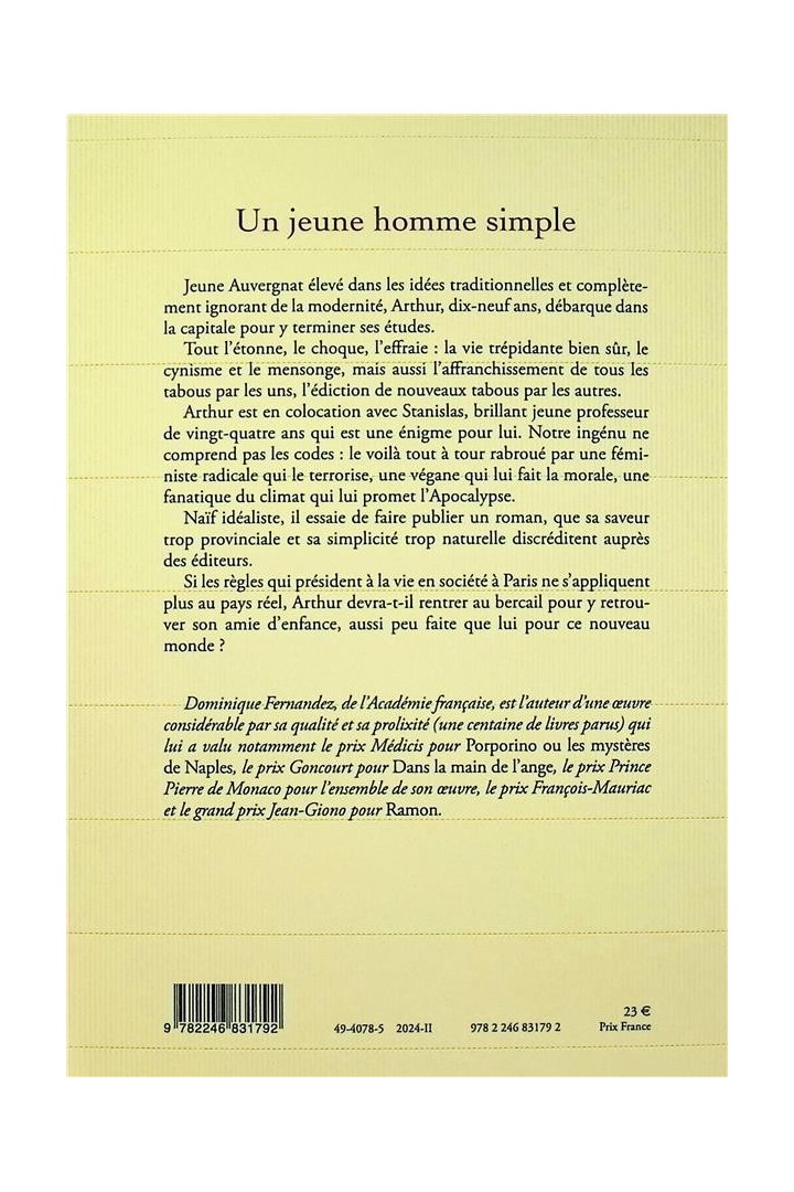 Un jeune homme simple