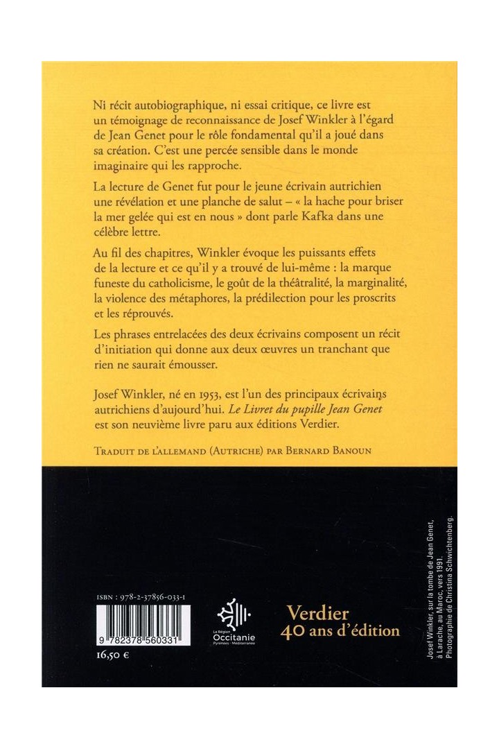 Le livret du pupille Jean Genet