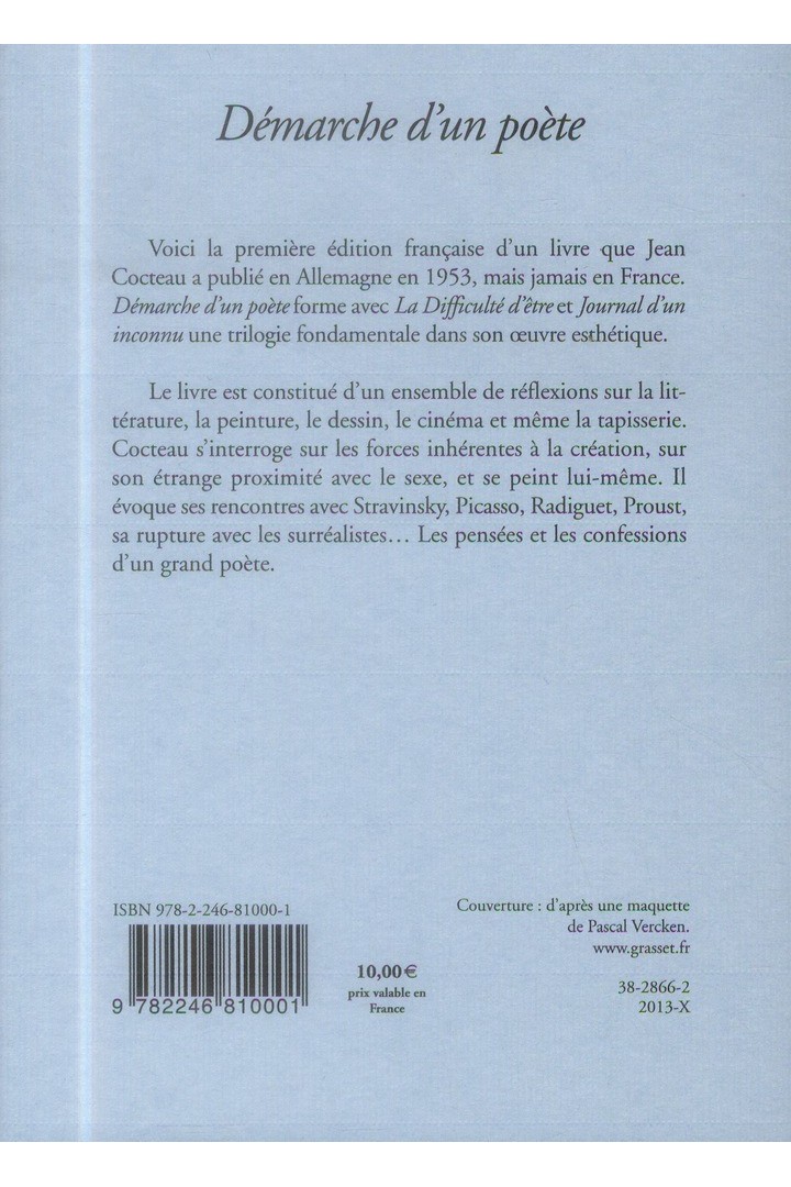 Démarche d'un poète