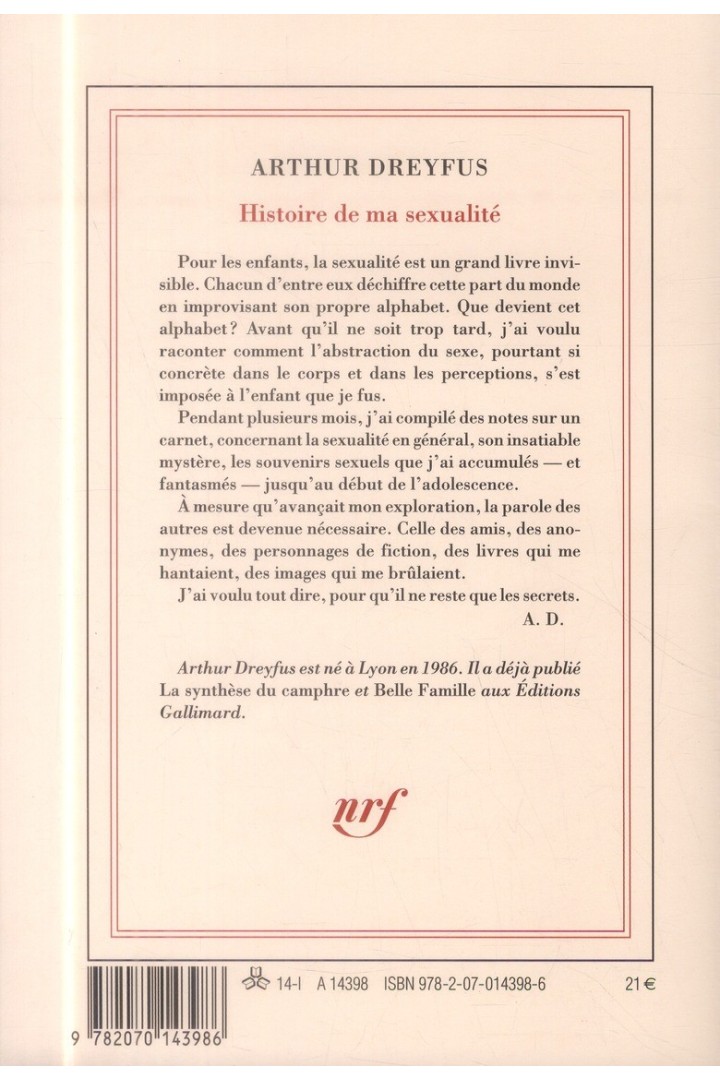 Histoire de ma sexualité