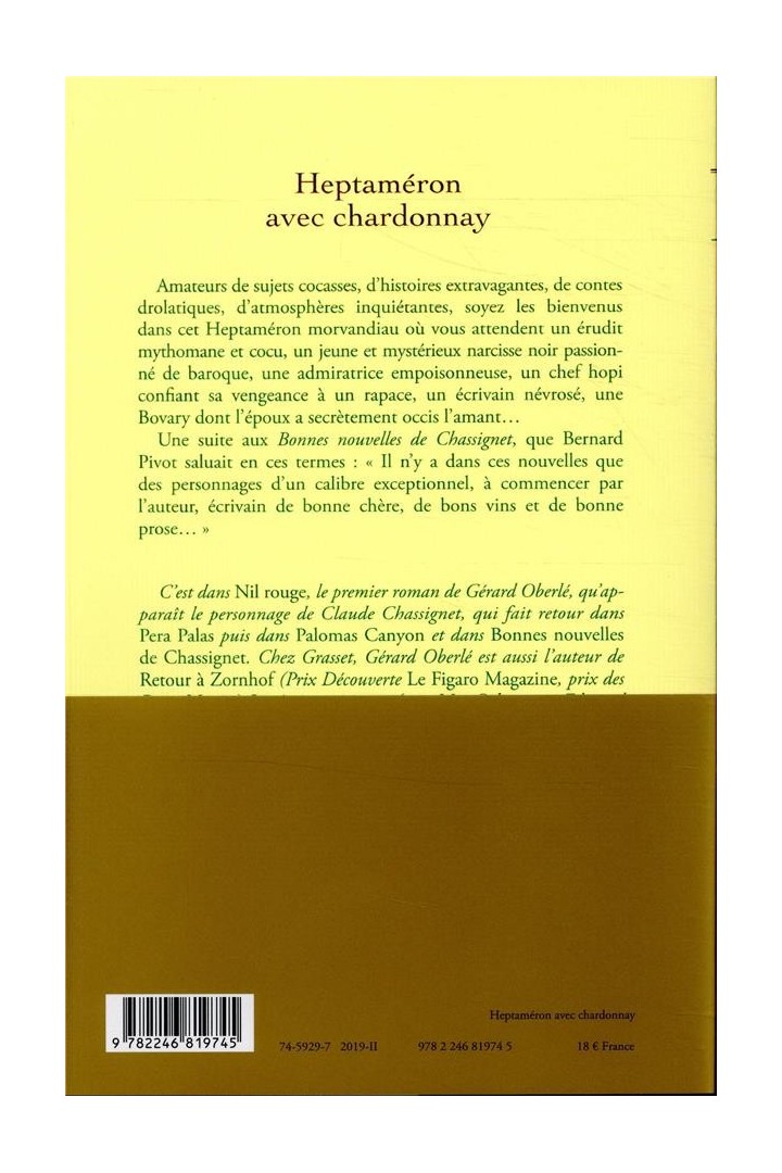 Heptaméron avec chardonnay