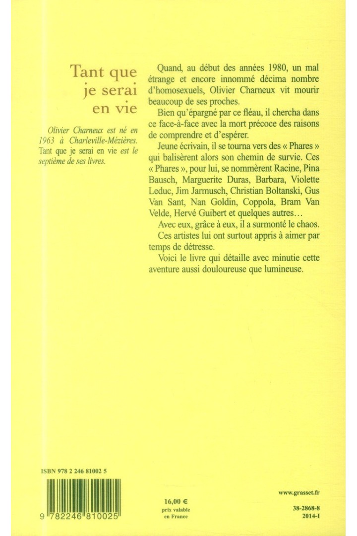 Tant que je serai en vie