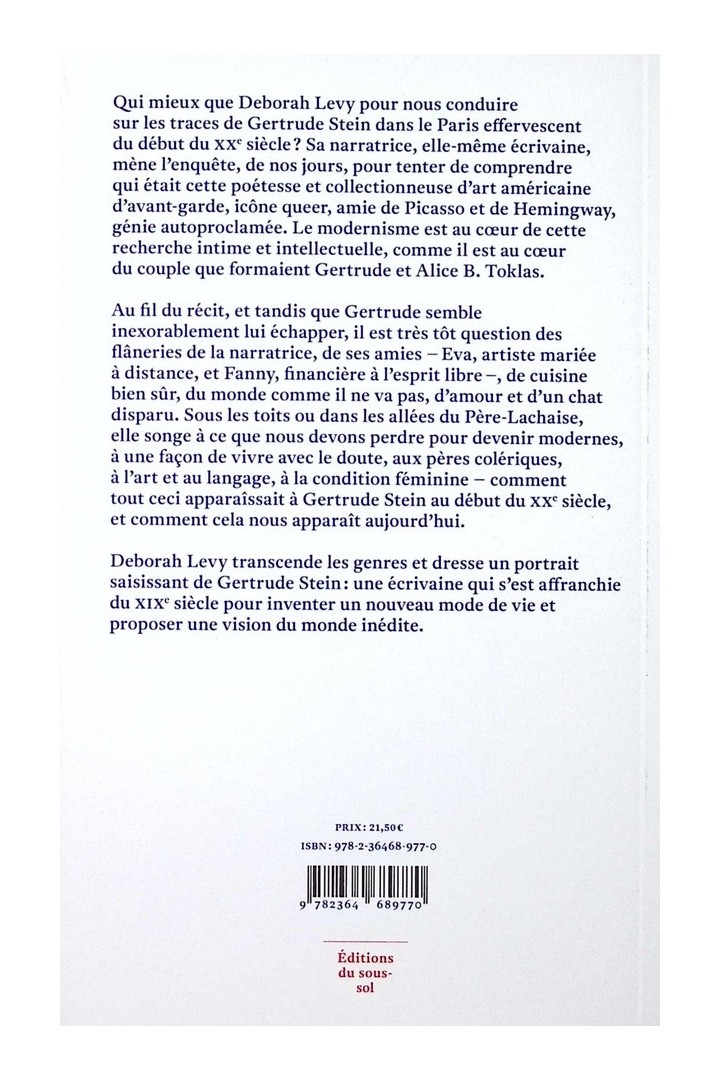 Une année à Paris, avec Gertrude Stein