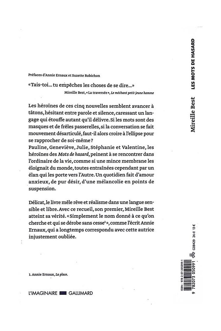 Les mots de hasard