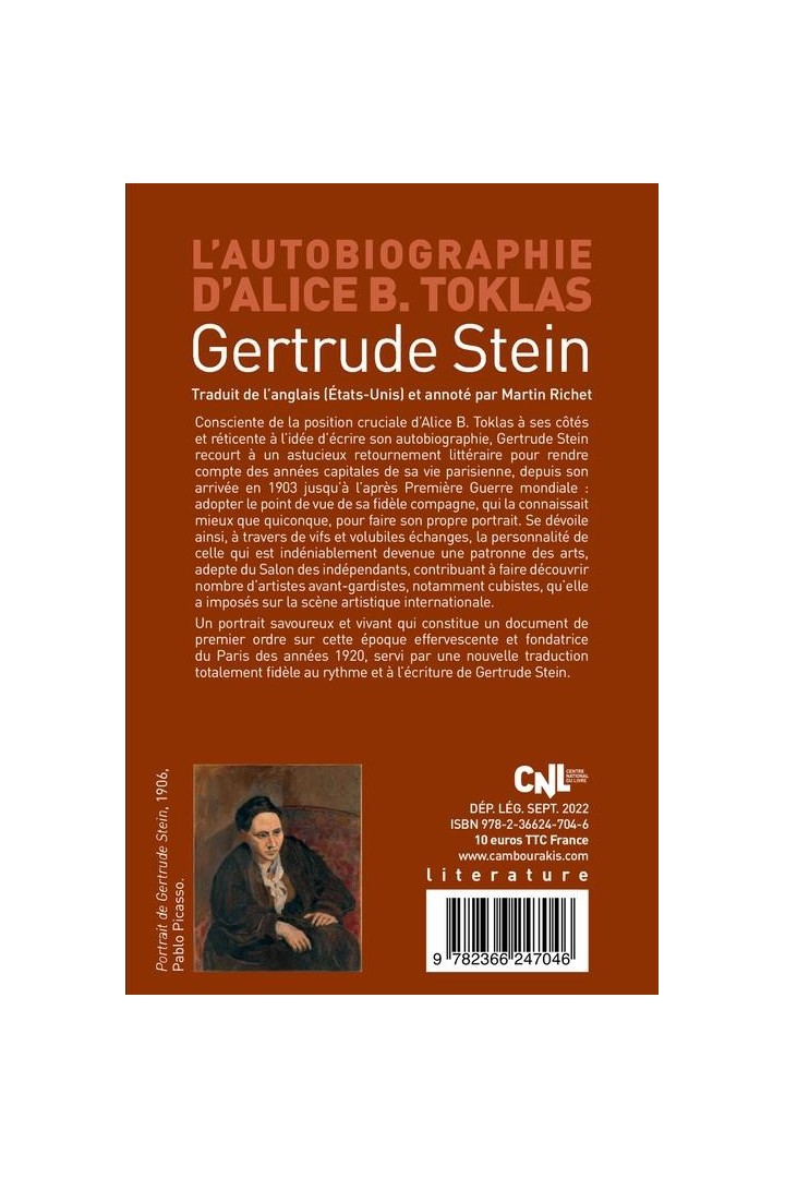 L'autobiographie d'Alice B. Toklas