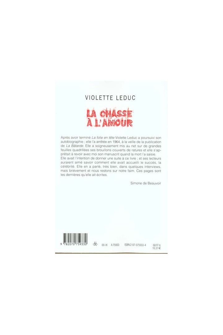 La chasse à l'amour