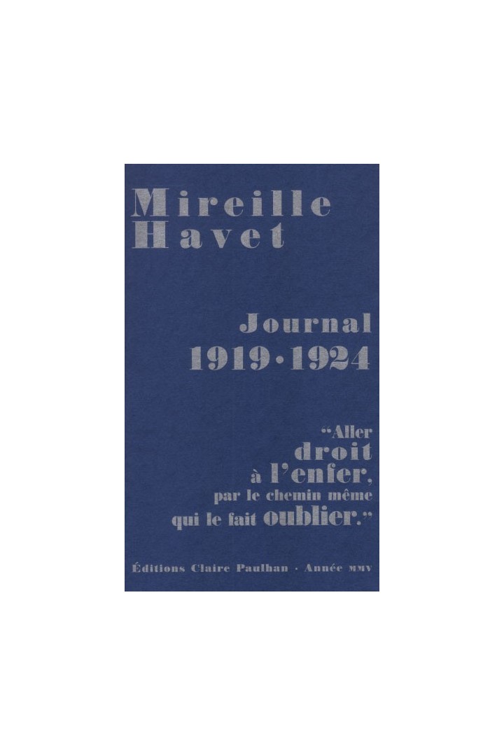 Journal 1919-1924