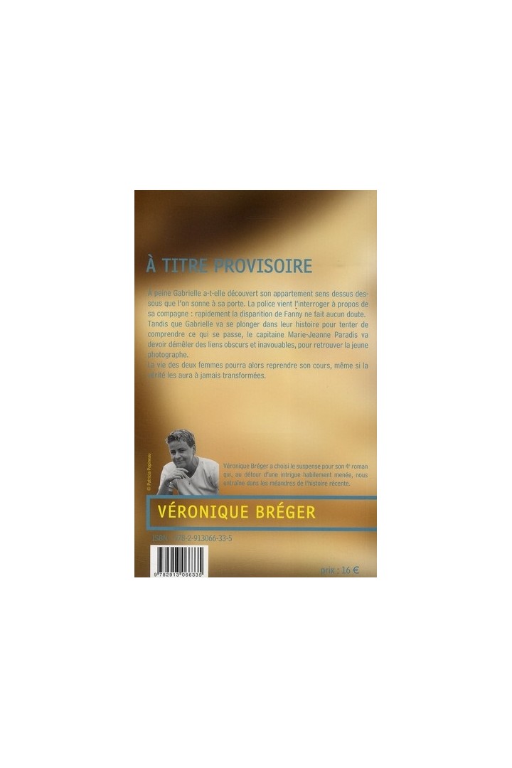 à titre provisoire
