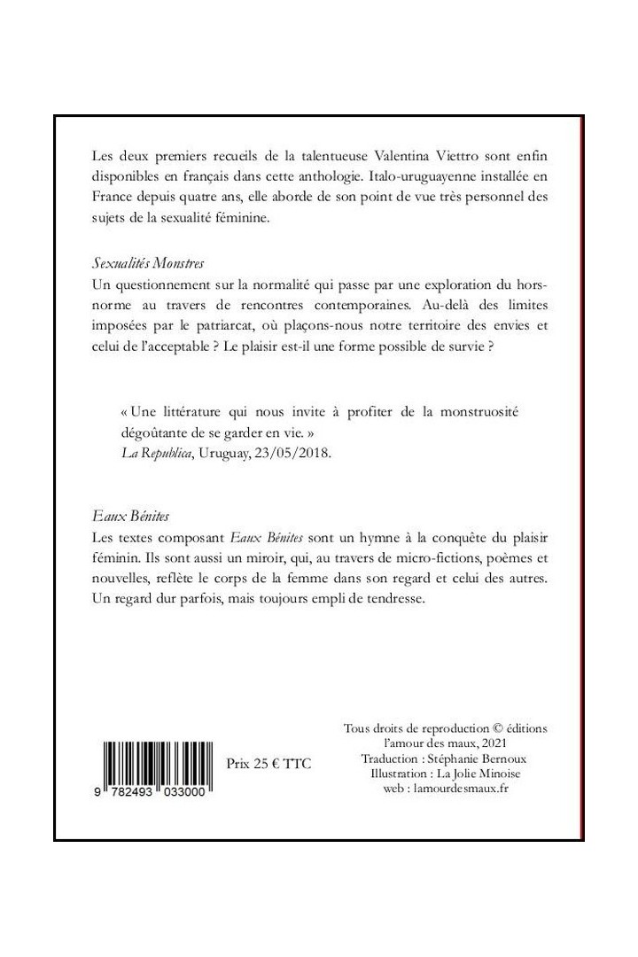 Sexualités monstres ; eaux bénites