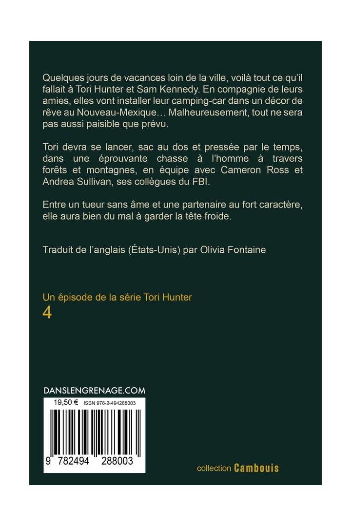 TÊTE FROIDE : Série Tori Hunter #4