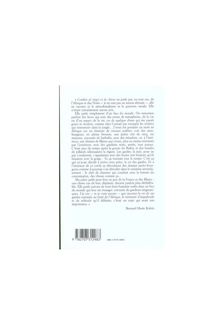 Combat de nègre et de chiens