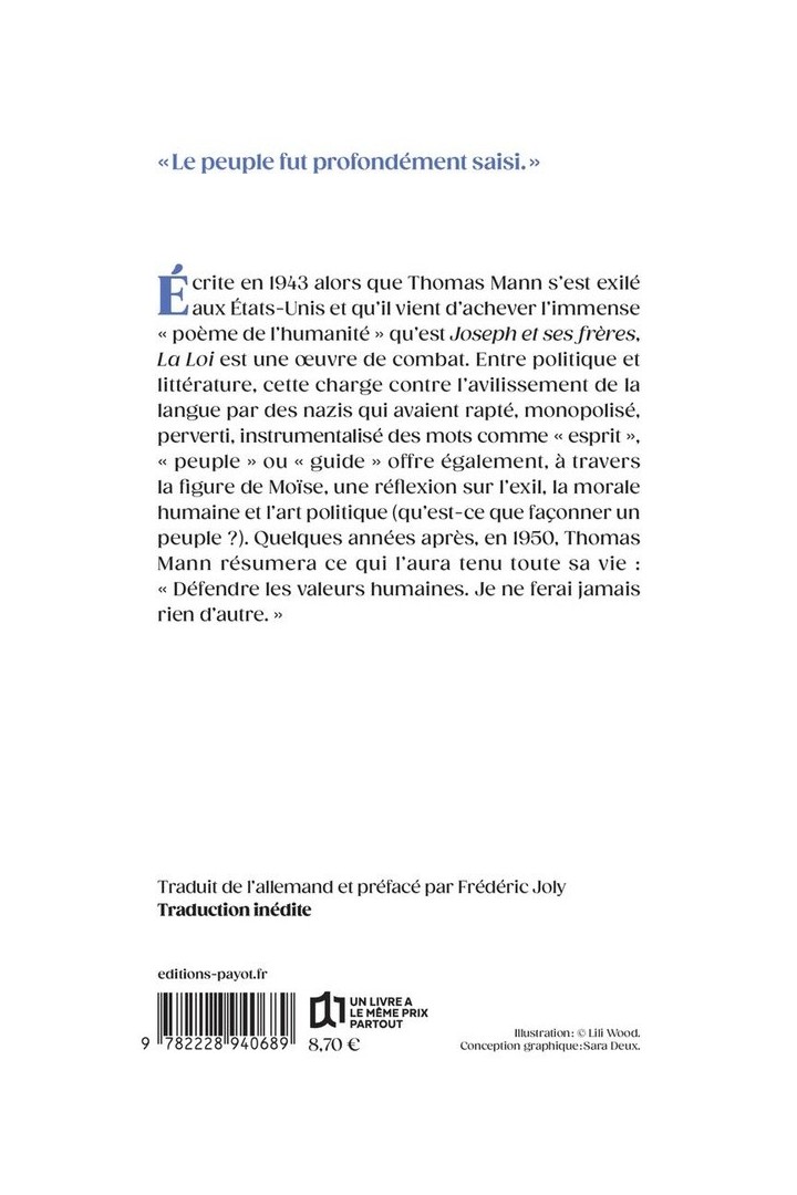 La loi ; Vous ne tuerez pas l'esprit