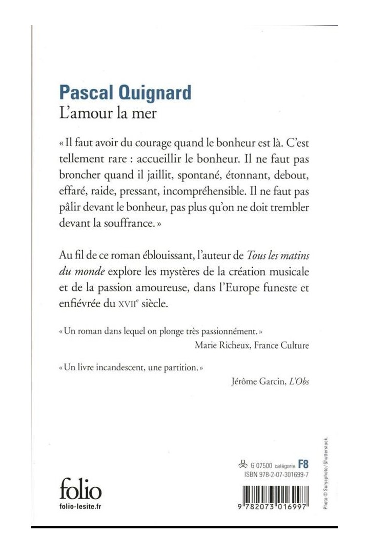 L'amour la mer