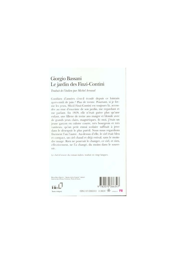Le jardin des Finzi-Contini