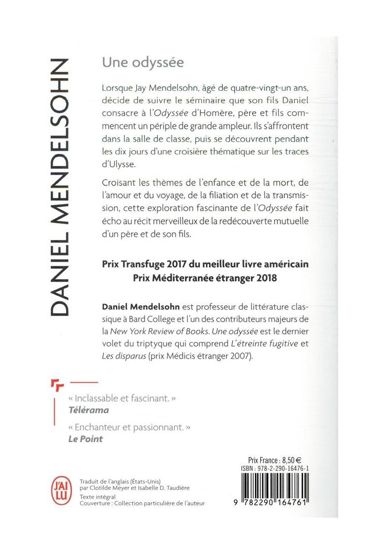 Une odyssée ; un père, un fils, une épopée