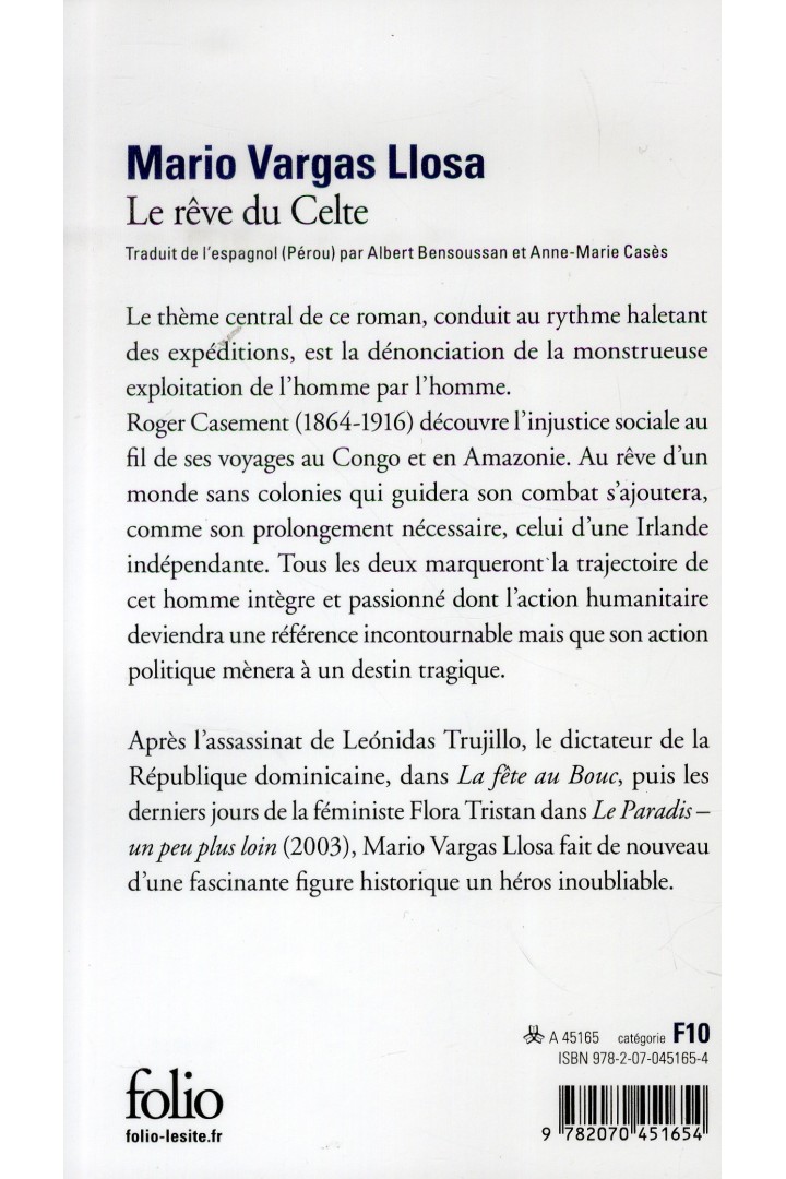 Le rêve du celte