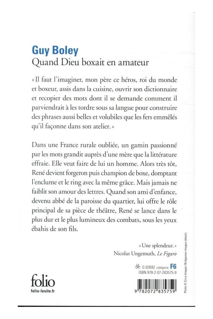 Quand Dieu boxait en amateur