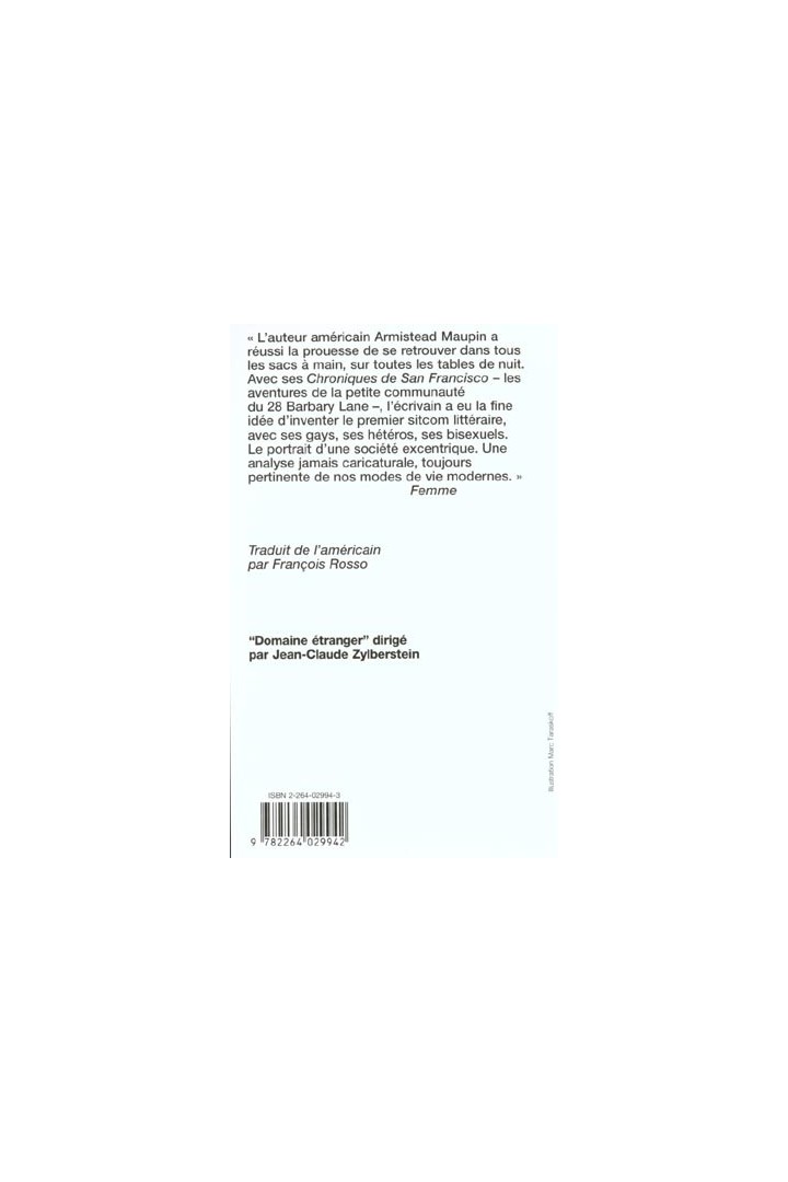 Chroniques de San Francisco Tome 6 : bye bye Barbary Lane