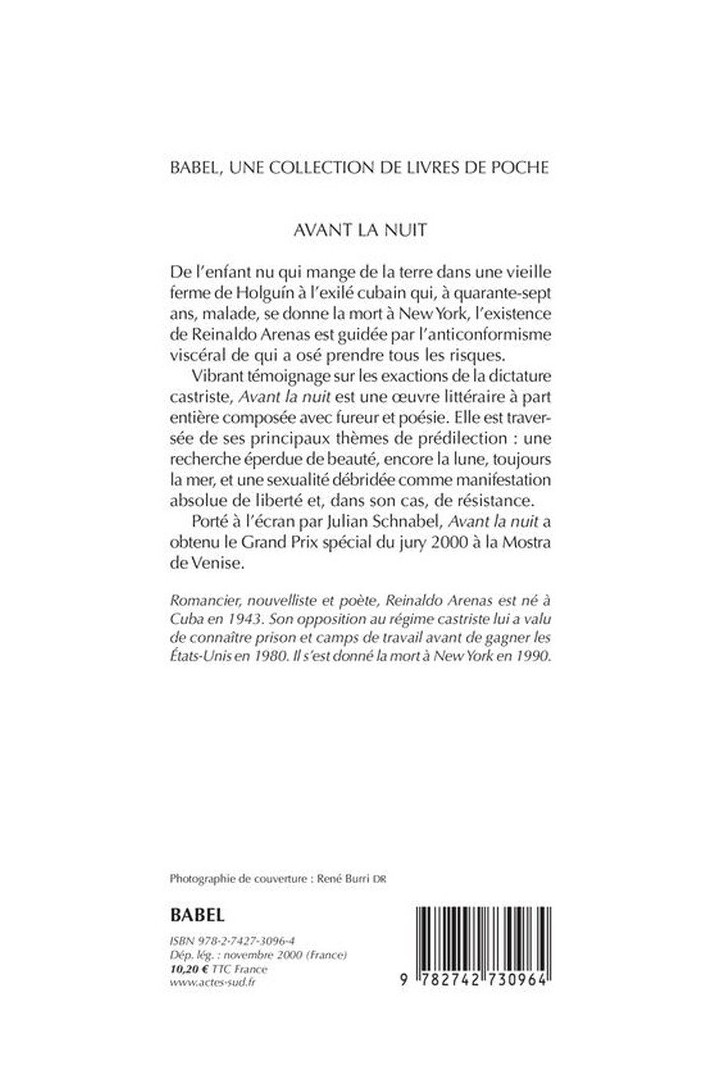 Avant la nuit