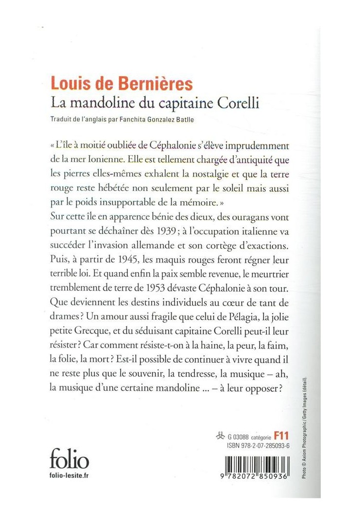 La mandoline du capitaine Corelli