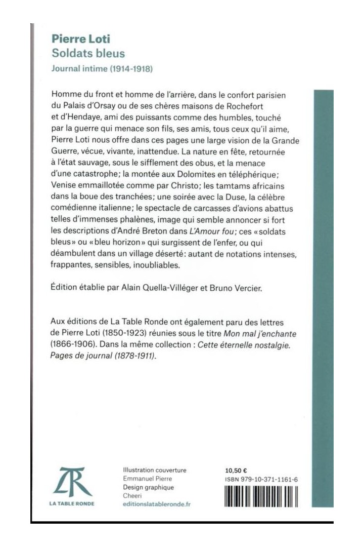 Soldats bleus : Journal intime (1914-1918)