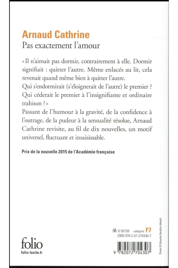Pas exactement l'amour
