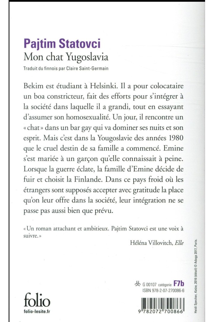 Mon chat Yugoslavia
