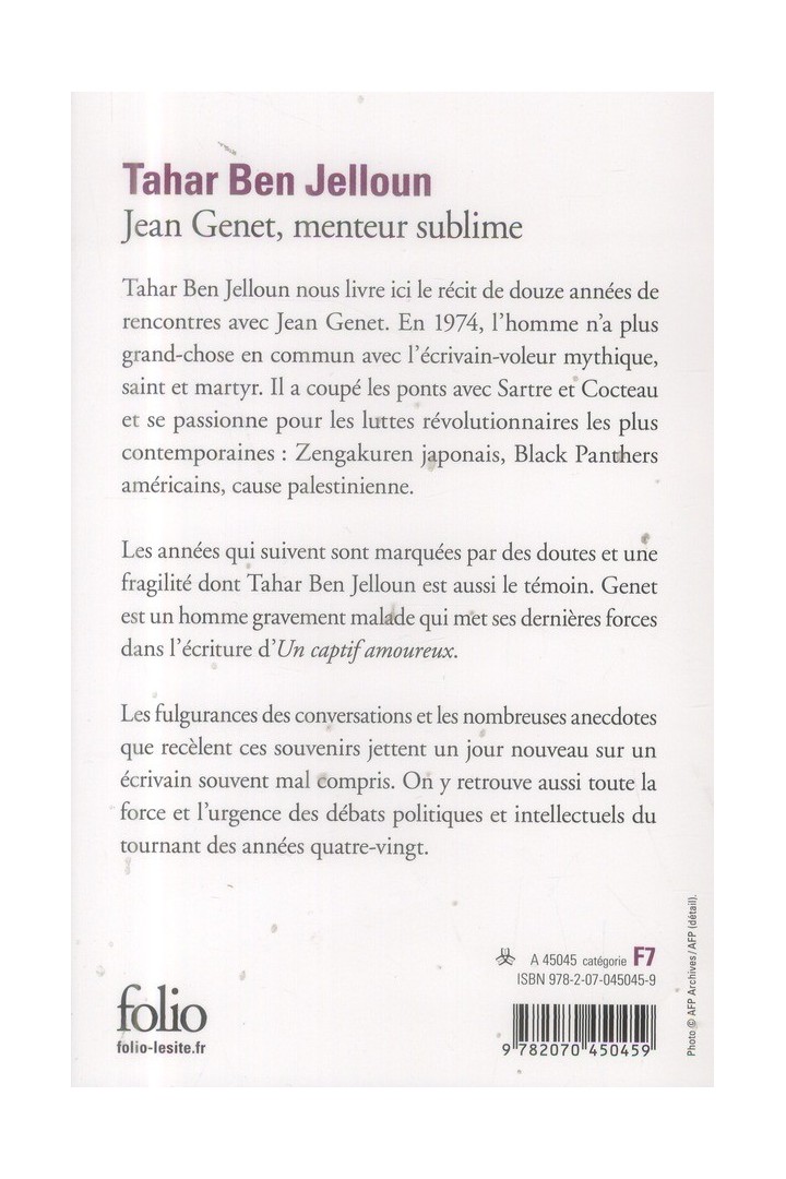 Jean Genet, menteur sublime